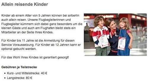 Airberlin Kinder