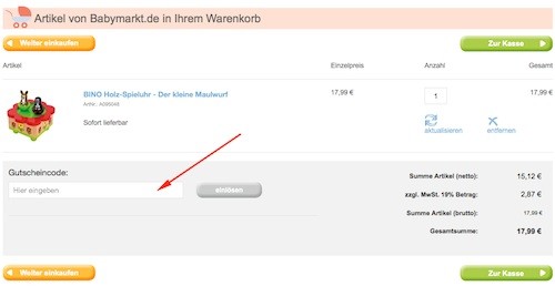 Baby Markt Gutscheincode