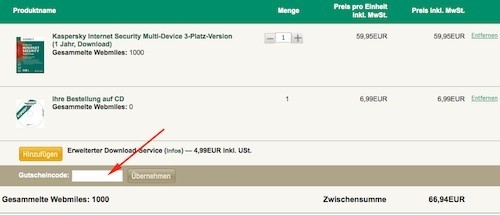 Kaspersky Gutschein