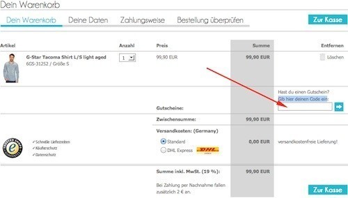 Kolibri Gutschein einlösen