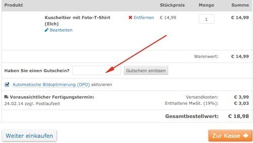 Pixum Gutscheincode einfach einlösen