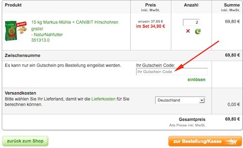 Zooplus Gutscheincode